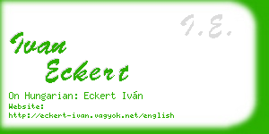 ivan eckert business card
